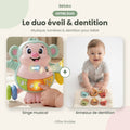 Coffret Dentition Bébé – Singe Musical + Anneaux